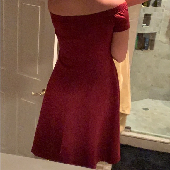 Maroon high low dress - Picture 4 of 5